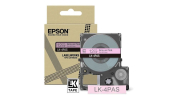  Original Epson LK-4PAS C53S672103 DirectLabel-Etiketten grau auf rosa 